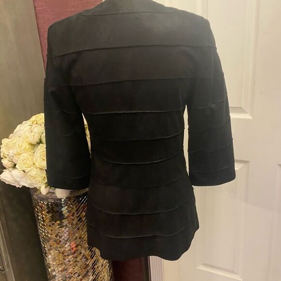 Glabor genuine leader 3/4 sleeve evening jacket, S - Picture 8 of 13